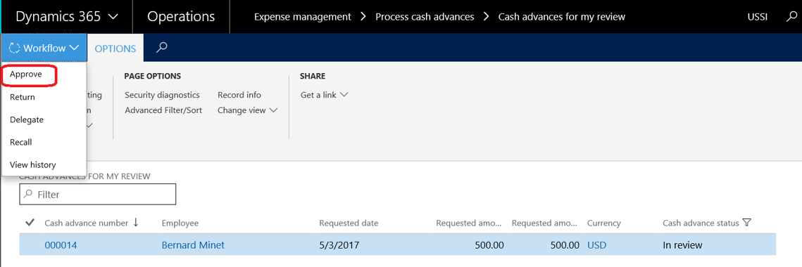 Cash Advance Process Flow Chart