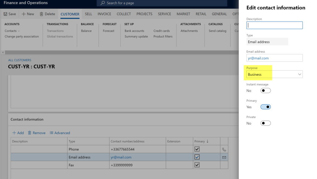Tips and tricks on Address purpose setup D365Tour